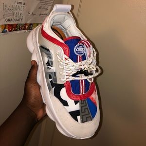 Versace chain reaction shoes size 10us 44eu